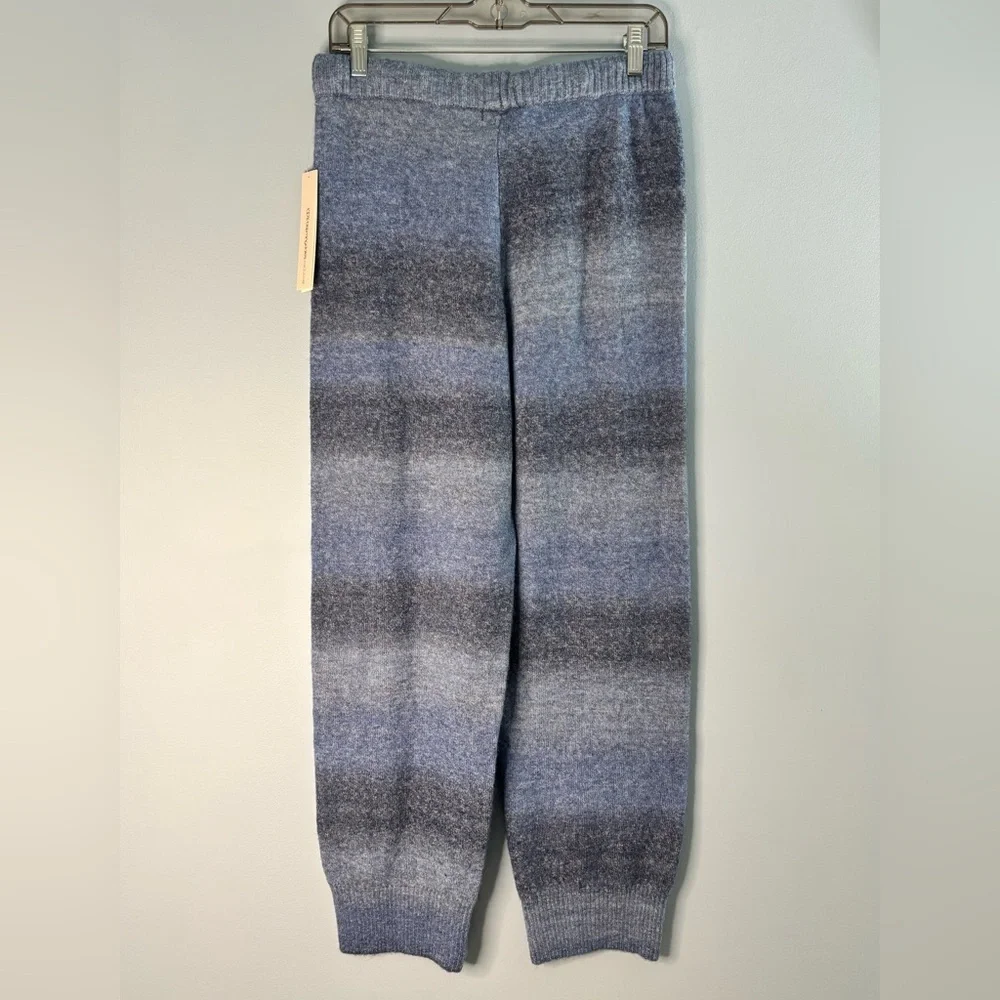 Aqua Womens Blue Wool Blend Periwinkle Comfy Jogger Pants Loungewear Size XL